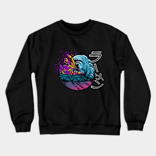 tsunami ramen Crewneck Sweatshirt